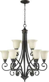 Bryant 9 Light Large 2 Tier Chandelier by Quorum 6154-9 - 6154-9