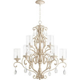 San Miguel 9 Light Large 2 Tier Chandelier by Quorum - 6073-9