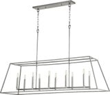 Gabriel 10 Light Large Linear Pendant by Quorum - 654-10