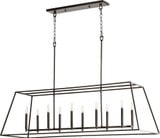Gabriel 10 Light Large Linear Pendant by Quorum - 654-10