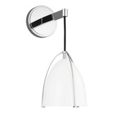 Norman 1 Light White Shade Wall Sconce by Visual Comfort Studio - 4151801