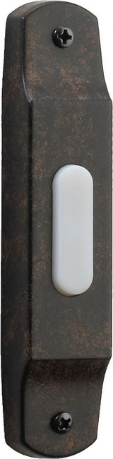 Basic Narrow Door Chime Button 4.5 Inches Tall and 1 Inches Wide by Quorum - 7-302