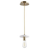 1 Light Mini Pendant 5.63 Inch Tall by Quorum - 822-Marble