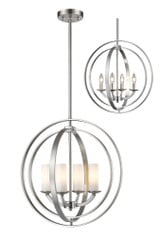 Ashling 4 Light Pendant 19.88 Inches Wide by 20.63 Inches High by Z-Lite - 6002-4S