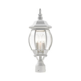 Front Close 3 Light Outdoor Post Top Lantern 8.5 x 21 Inches by BSH - 218-BEL-190266