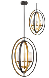 Ashling 3 Light Pendant 15.13 Inches Wide by 23 Inches High by Z-Lite - 6004-3S
