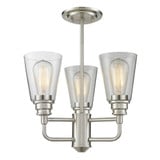 Harvey Passage 3 Light 15 Inch Wide Semi Flush Mount by Bailey Street Home - 372-BEL-464547