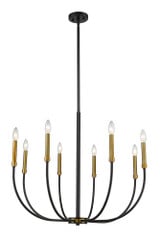 Ambrose Quadrant 8 Light Large Chandelier by Bailey Street Home - 372-BEL-937892