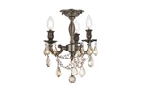 Hathaway Circus 3 Light 13 Inch Wide Flush Mount by Bailey Street Home - 390-BEL-876020