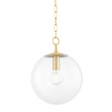 Wellands Court 1 Light Medium Pendant 15.25 Inch Tall by Bailey Street Home - 735-BEL-1151684