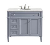 Charles Hollies 40 Inch 3 Drawer Bath Vanity Sink Set by Bailey Street Home - 779-BEL-688772