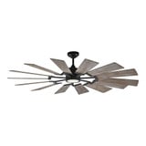 Prairie 62 14 Blade Ceiling Fan Includes Light Kit 62 Inch Wide by VC Fan - 14PRR62