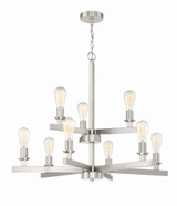Golf Glas - Nine Light Chandelier in Transitional Style - 34 inches wide by 28.5 inches high - 139-BEL-990826