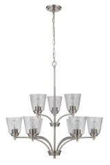Grebe Village - Nine Light 2-Tier Chandelier in Transitional Style - 31.5 inches wide by 34 inches high - 139-BEL-3827816