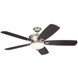 Glover Point 5 Blade Ceiling Fan with Light Kit 56 Inches Wide by BSH - 147-BEL-300325