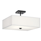 Dene Holt 3 Light 18 Inch Wide Semi Flush Mount by Bailey Street Home - 147-BEL-2748814