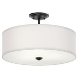 Dene Holt 3 Light 18 Inch Wide Drum Semi Flush Mount by Bailey Street Home - 147-BEL-2748816