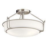 Kingsley View 3 Light 16.5 Inch Wide Semi Flush Mount by Bailey Street Home - 147-BEL-2748738