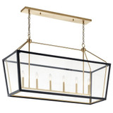 Halifax Down 6 Light Small Linear Chandelier by Bailey Street Home - 147-BEL-1328497