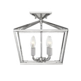 Third Quadrant 4 Light 13 Inch Wide Semi Flush Mount by Bailey Street Home - 159-BEL-882140