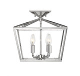 Third Quadrant 4 Light 13 Inch Wide Semi Flush Mount by Bailey Street Home - 159-BEL-882140