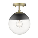 Sweet Briar Grove 1 Light Steel Semi Flush Mount by Bailey Street Home - 170-BEL-1001008