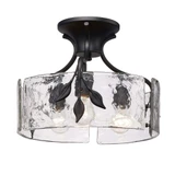 Foxwood Leys 3 Light 15.13 Inch Wide Semi Flush Mount by Bailey Street Home - 170-BEL-5109017