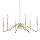 Crystal Wood Road 6 Light Large Chandelier by Bailey Street Home - 170-BEL-1316962