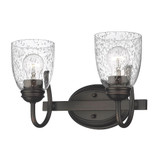 Gravel Woodlands 2 Light Vanity Light 13.88 Inch Wide by Bailey Street Home - 170-BEL-2320066