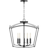 Robert Oak 5 Light Large Pendant by Bailey Street Home - 183-BEL-2812-18