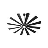 Gravel Walk 12 Blade Patio Fan with Light Kit 72 Inches Wide by BSH - 183-BEL-1106049