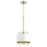1 Light Small Drum Pendant 10.75 Inch Tall by Bailey Street Home - 183-BEL-1010120