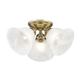 St George'S Hawthorns 3 Light 14.5 Inch Flush Mount by Bailey Street Home - 218-BEL-1029678