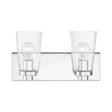 Larkspur Oak 2 Light Vanity Light 14 Inch Wide by Bailey Street Home - 218-BEL-1219579