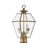 Vaughan Wynd 2 Light Outdoor Post Top Lantern 9 x 16.5 Inches by BSH - 218-BEL-1029699