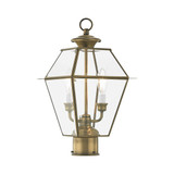 Vaughan Wynd 2 Light Outdoor Post Top Lantern 9 x 16.5 Inches by BSH - 218-BEL-1029699