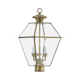 Vaughan Wynd 3 Light Outdoor Post Top Lantern 12 x 21.5 Inches by BSH - 218-BEL-1029706