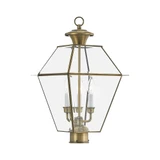 Vaughan Wynd 3 Light Outdoor Post Top Lantern 12 x 21.5 Inches by BSH - 218-BEL-1029706