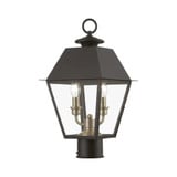 Lawrence Down 2 Light Medium Outdoor Post Top Lantern 17.5 x 9 In by BSH - 218-BEL-1219865