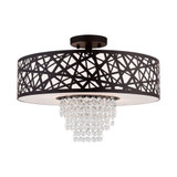 Mead Dell 4 Light 18 Inch Wide Semi Flush Mount by Bailey Street Home - 218-BEL-614581
