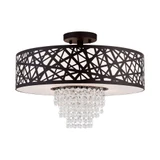 Mead Dell 4 Light 18 Inch Wide Semi Flush Mount by Bailey Street Home - 218-BEL-614581