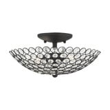 Burgess Birches 2 Light 13 Inch Wide Semi Flush Mount by Bailey Street Home - 218-BEL-749478