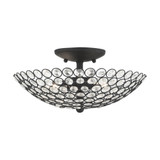Burgess Birches 2 Light 13 Inch Wide Semi Flush Mount by Bailey Street Home - 218-BEL-749478