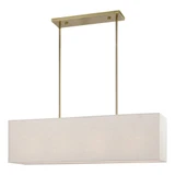 Hermitage Oak 4 Light Modern Linear Chandelier by Bailey Street Home - 218-BEL-1219870