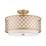 Sandy Hill 3 Light 15.25 Inch Wide Semi Flush Mount by Bailey Street Home - 218-BEL-614554