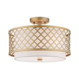 Sandy Hill 3 Light 15.25 Inch Wide Semi Flush Mount by Bailey Street Home - 218-BEL-614554