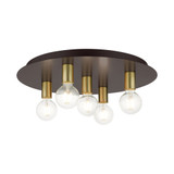 Chandos Banks 5 Light 20 Inch Wide Flush Mount by Bailey Street Home - 218-BEL-1012099