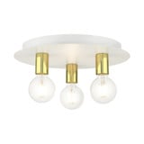 Chandos Banks 3 Light 14 Inch Wide Flush Mount by Bailey Street Home - 218-BEL-1012098