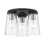 Larkspur Oak 3 Light 11 Inch Wide Flush Mount by Bailey Street Home - 218-BEL-1219937