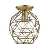 Blake Leaze 1 Light 8 Inch Wide Flush Mount by Bailey Street Home - 218-BEL-1012068